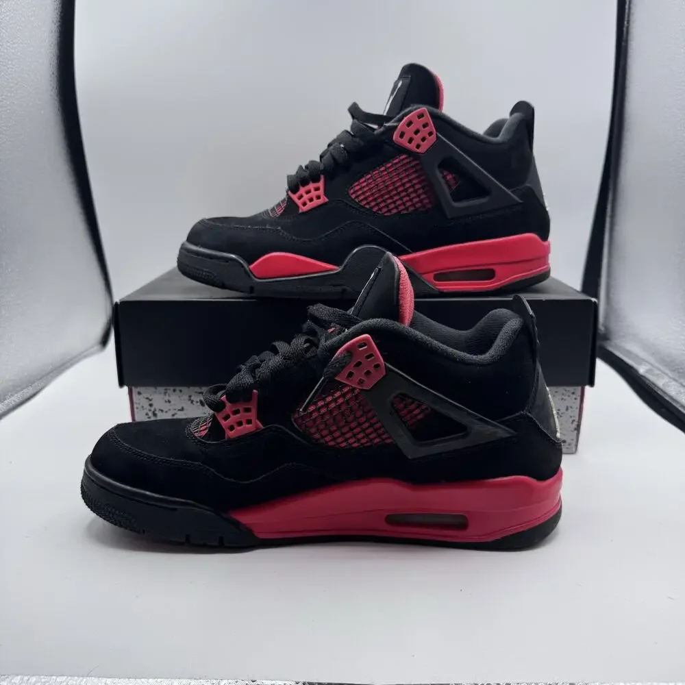 Air Jordan 4 Retro Red Thunder/Black, Size 9, CT8527-016